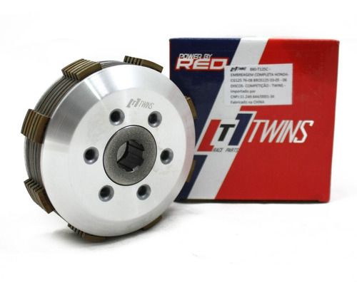Kit Embreagem 6 Discos Twins (Red Dragon) CG/Bros 125 XR200 Competição