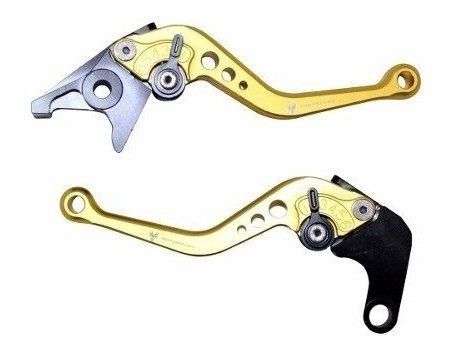 Manetes Esportivos Red Dragon Yamaha Xj6 Diversion Fazer 600 - Dourado