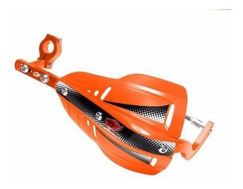 Protetor De Mão Motocross Rally Red Dragon Com Aluminio 22mm - Laranja