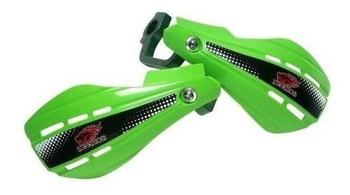 Protetor De Mão Motocross Rally Red Dragon Com Aluminio 22mm - Verde