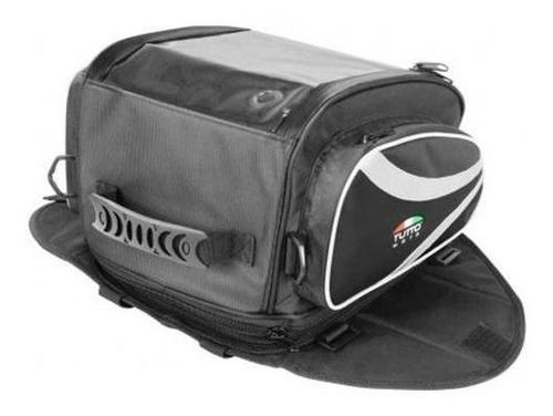 Bolsa Tanque Moto Tutto Tb 02 Tank Bag  Média 17 L - Preta/cinza