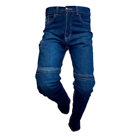 Calça Jeans Para Motociclista HLX New Concept  Masculina Azul Tam. 44