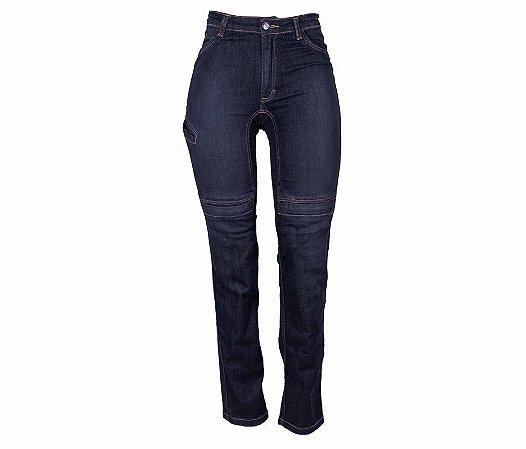 Calça Jeans Para Motociclista Feminina Hlx Penelope Confort Tam. 48