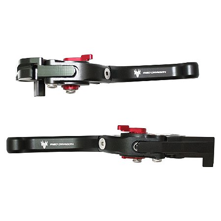 Manetes Esportivos Dobráveis Red Dragon Ninja ZX6R 636 2013> Preto