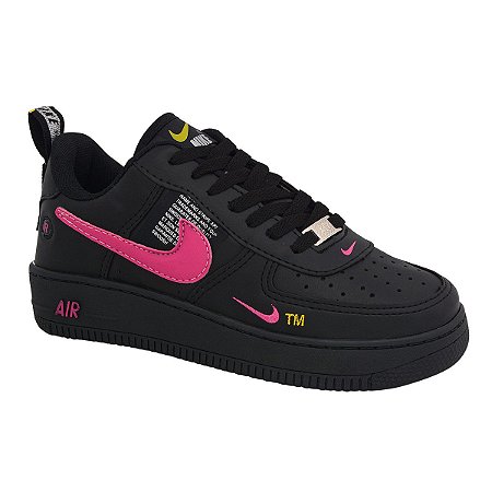 nike air force preto e rosa