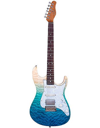 Guitarra Tagima Stella Dw Tblf Transparent Blue