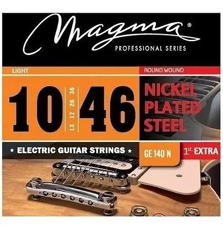Encordoamento Guitarra Magma Ge 140 N 0.10