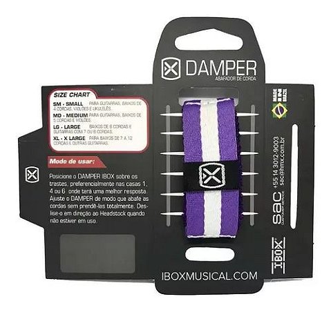Abafador Damper Ibox Comfort DKMD 07 Listra Roxo