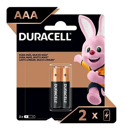 Pilha Duracell Palito C/ 2 Unid. Aaa