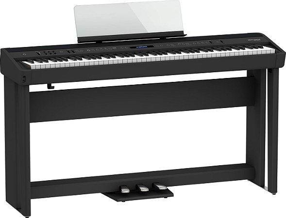 Piano Digital Roland Fp 90X Bk c/ estante