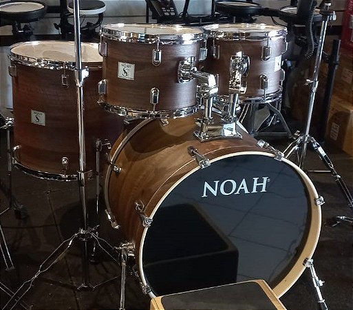 Bateria Acústica Noah Sc 5 Bumbo 22" Poplar Tobbaco
