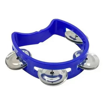 Pandeiro Meia Lua Liverpool Infantil 4" Azul