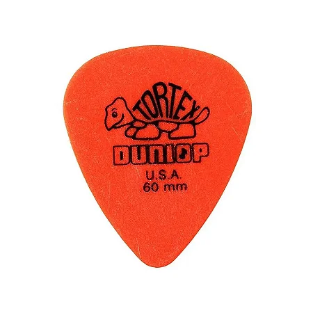 Palheta Dunlop Tortex Laranja 0,60 Mm