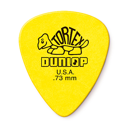 Palheta Dunlop Tortex Amarela 0,73 Mm