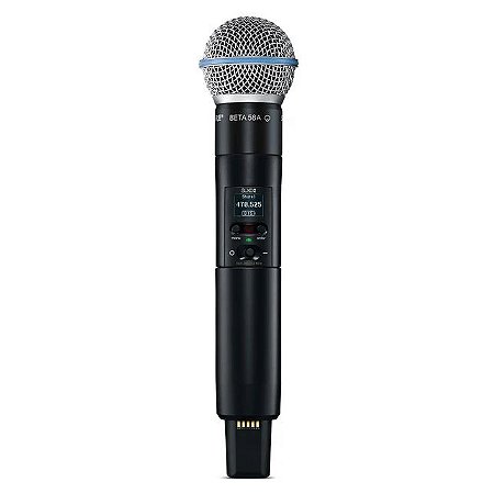 Microfone Shure SLXD 2 B58 G58 Dinâmico Beta 58