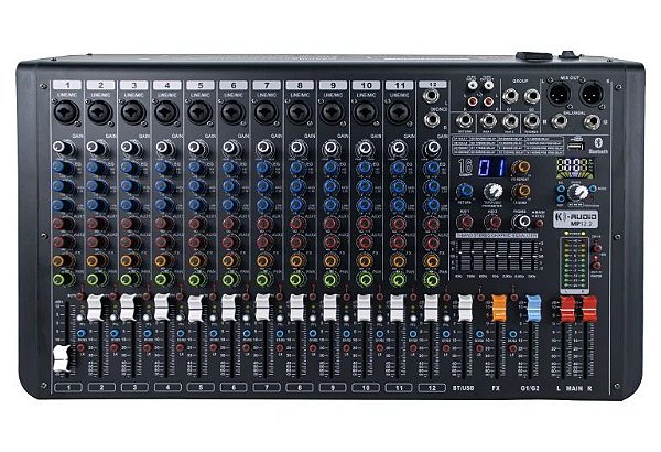 Mesa de Som Analogica K Audio MP 12.2 Canais