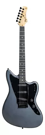 Guitarra Jazz Master Tagima Tw 60 2S Escala Escura Bk MDSV Chumbo