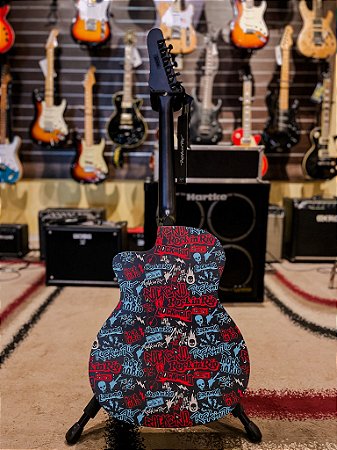 Violão Aço Elétrico Tagima Grand Auditorium Eq Rock in Rio MDSVS Chumbo