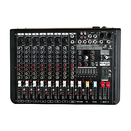 Mesa de Som Analogica K Audio MP 8.2 8 Canais