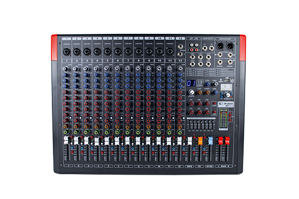 Mesa de Som Analogica K Audio MP 12.6 Canais