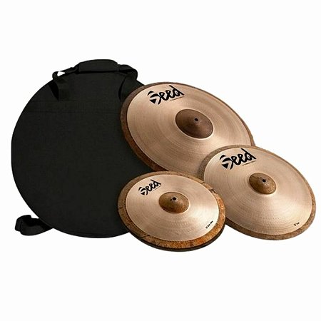 Kit de Pratos Domene Cymbals 14'' 16" 20" Serie Seed