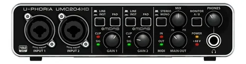 Interface Behringer Umc 204 Hd