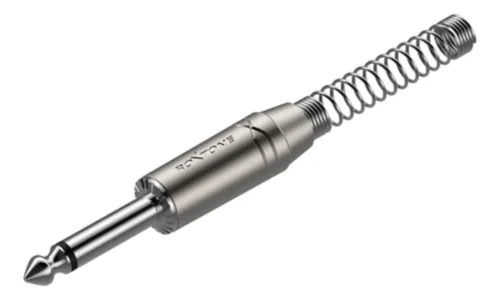 Conector P10 Mono Roxtone c/ Mola RJ2PP-NN