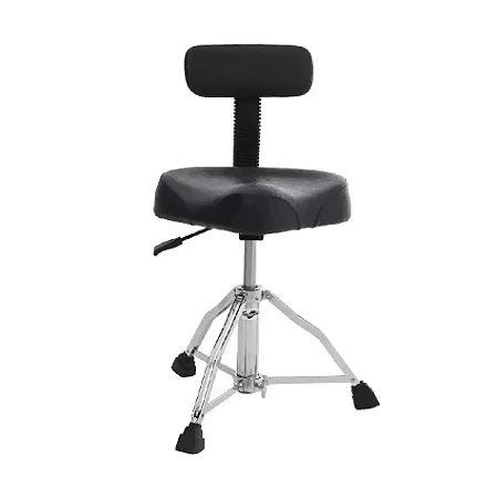 Banco p/ Bateria Comfort 23.5 Preto C/ Encosto