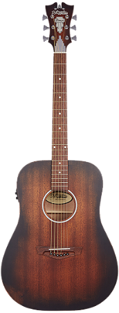 Violão Aço Eletrico Dangelico Premier Folk DAPLSD 300 AGDCP Lexington Aged Mahogany