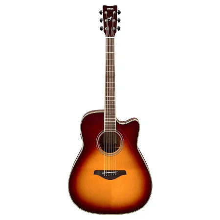 Violão Elétrico Aço Yamaha FGC TA Brown Sunburst