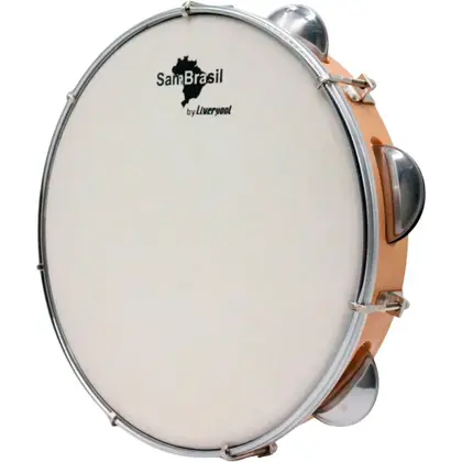 Pandeiro Liverpool Sambrasil 10' Amadeirado