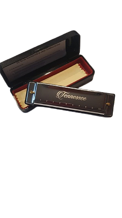 Gaita Liverpool Tenessee Diatonica em Dó c/ Case Prata (C)