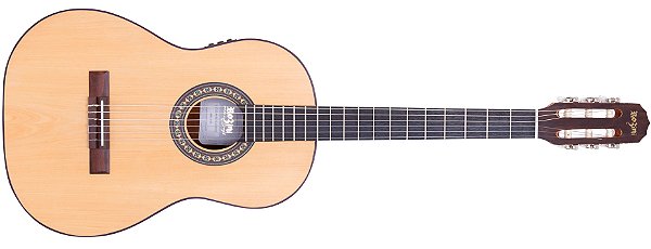 Violão Nylon Elétrico Rozini Rx 201 EGC FI Estudante Fosco Imbuia