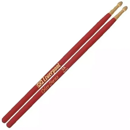 Baqueta Liverpool 5 A  Madeira Vermelha LC 5AMV