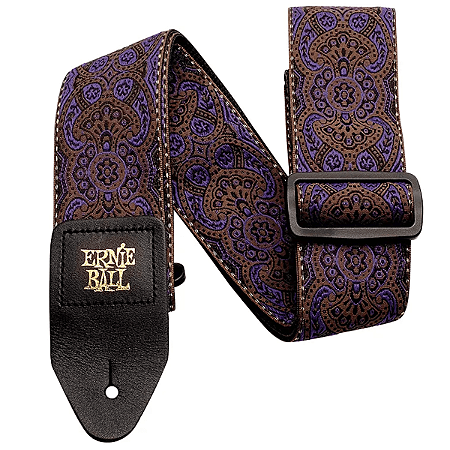 Correia Guitarra, Violão ou Baixo Ernie Ball Purple Paisley Jacquard P 04164