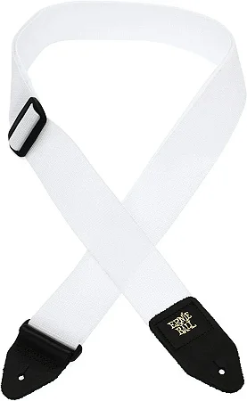 Correia Guitarra, Violão ou Baixo Ernie Ball Polypro Branca P 04036