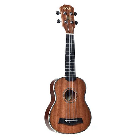 Ukulele Soprano Acustico Seizi Maui Plus Tobacco C/ Bag