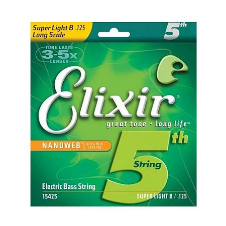 5ª Corda B - Si de Baixo 130 Elixir Light/L.S. 15430