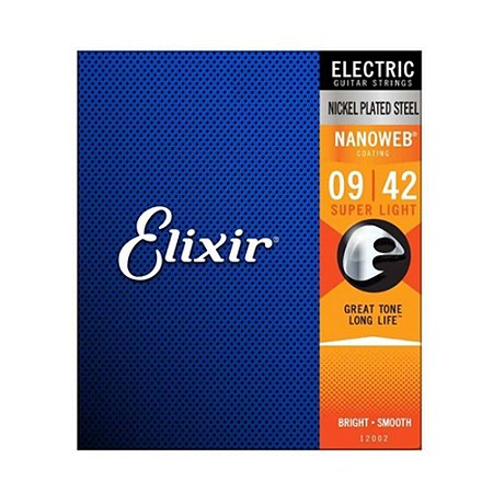 Encordoamento Guitarra 009-042 Elixir Super Light 19002