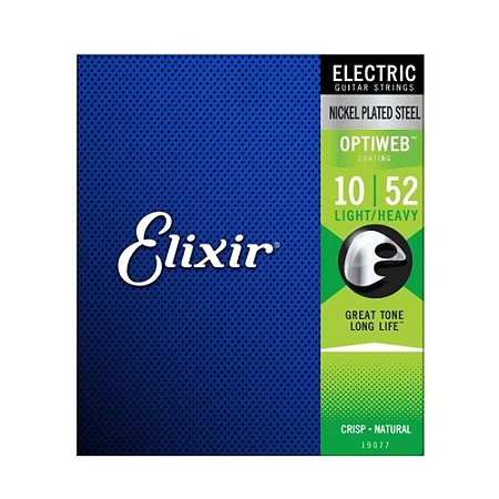 Encordoamento Guitarra 010-052 Elixir Light/Heavy 19077