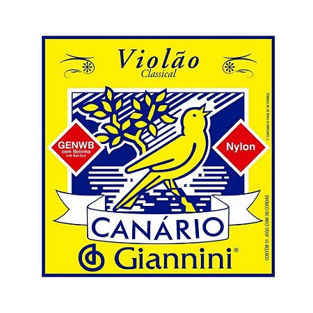 Encordoamento Violão Nylon Giannini Canario Genwb C/ Bolinha