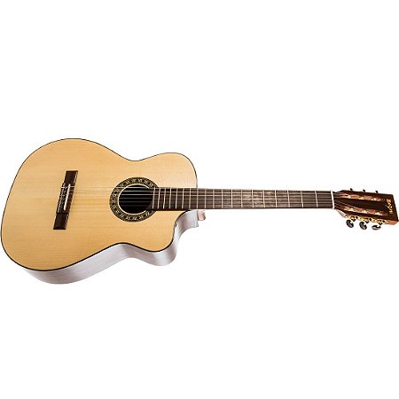 Violão Nylon Elétrico Rozini Rx 621 At N Lp Premium Flat Natural