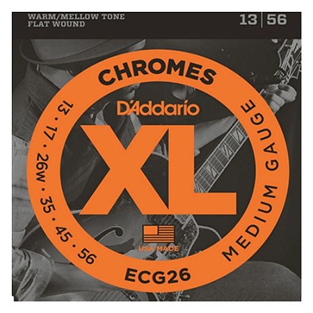 Encordoamento Guitarra D'addario Chromes ECG 26 0.13