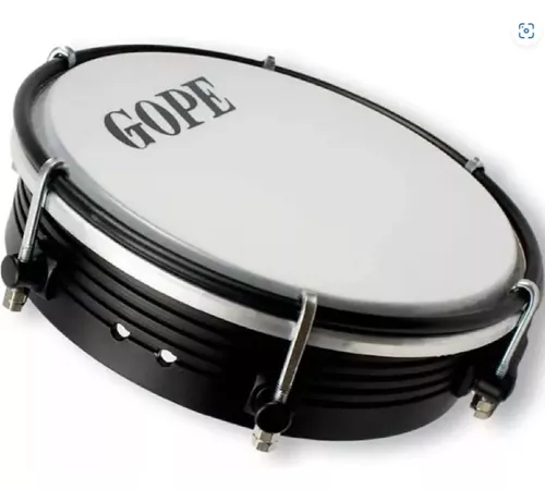 Tamborim Gope 595 Alp 6 Afinacoes Corpo Preto Frisado