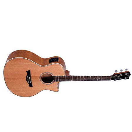 Violão Aço Elétrico Tagima Tw 29 Woodstock Medium Jumbo Natural Satin