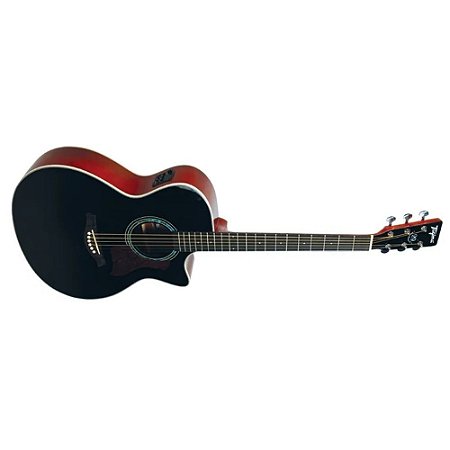 Violão Aço Elétrico Tagima Tw 29 Woodstock Medium Jumbo Preto