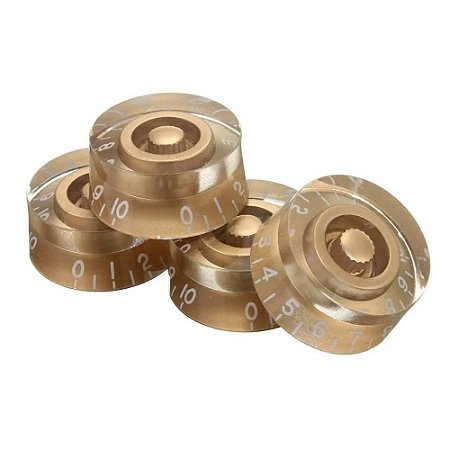 Knob Para Les Paul Sonotec Kblp Gd Gold 4 Unidades