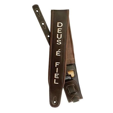 Correia Basso Cla Deus e Fiel Marrom