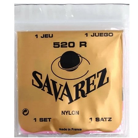 Encordoamento Violão Savarez 520 R Alta Nylon