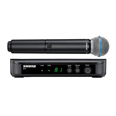 Microfone sem Fio Shure Blx 24 Br Beta 58 Bastão